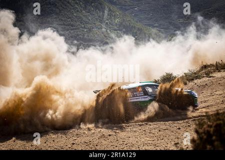 Matosinhos, Portogallo. 12th maggio, 2023. 37 Joshua MCERLEAN (IRL), John ROWAN (IRL), MOTORSPORT IRELAND RALLY ACADEMY, HYUNDAI i20 N, RC2, Rally2, azione durante il Rally de Portugal 2023, 5th° round del WRC World Rally Car Championship 2023, dal 11 al 14 maggio 2023 a Matosinhos, Portogallo - Foto Nikos Katikis/DPPI Credit: DPPI Media/Alamy Live News Foto Stock