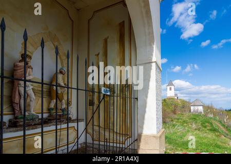 Puch bei Weiz: complesso barocco del calvario sul monte Kulm in Steirisches Thermenland - Oststeiermark, Steiermark, Stiria, Austria Foto Stock