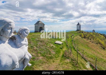 Puch bei Weiz: complesso barocco del calvario sul monte Kulm in Steirisches Thermenland - Oststeiermark, Steiermark, Stiria, Austria Foto Stock