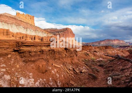 Il colorato paesaggio eroso del Capitol Reef National Park nello Utah. Foto Stock