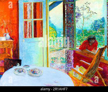 Sala da pranzo in campagna dipinto ad alta risoluzione di Pierre Bonnard. Originale dall'Istituto d'Arte di Minneapolis Foto Stock