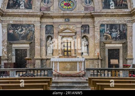 Cappella del Santissimo Sacramento nella Basilica del Primate e della Cattedrale Metropolitana di Santa Tecla nella città di Tarragona, Catalogna, Spagna, Europa Foto Stock