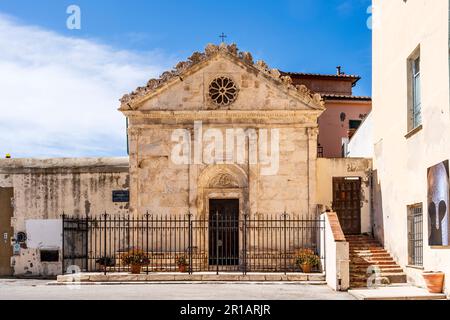 Chiesa di Sant'Anna nella Cittadella, costruita nel 15th da Andrea Guardi per la famiglia Appiani, Piombino, Toscana, Italia Foto Stock