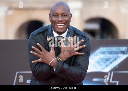 Roma, 12 maggio 2023 - Tyrese Gibson partecipa al red carpet per la prima mondiale del film 'Fast X' a Roma. Credits: Luigi de Pompeis / Alamy Live News Foto Stock