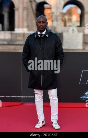 Roma, Italia. 12th maggio, 2023. L'attore Tyrese Gibson partecipa alla prima del film 'Fast X', il decimo film della saga Fast & Furious, al Colosseo di Roma (Italia), il 12th 2023 maggio. Credit: Insidefoto di andrea staccioli/Alamy Live News Foto Stock