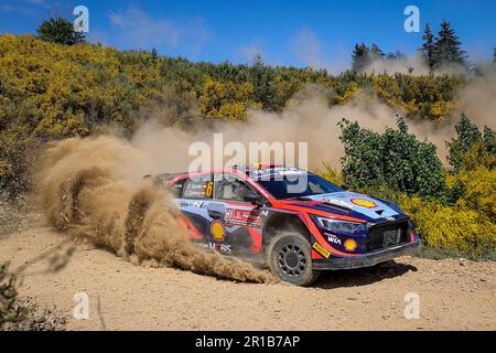 Porto, Portogallo. 12th maggio, 2023. 06 SORDO Dani (spa), CARRERA Candido (spa), Hyundai Shell Mobis World Rally Team, Hyundai i20 Coupé WRC, azione durante il Rally Portogallo 2023, 5th° round del WRC World Rally Championship 2023, dal 11 al 14 maggio 2023 a Porto, Portogallo - Foto Paulo Maria/DPPI Credit: DPPI Media/Alamy Live News Foto Stock