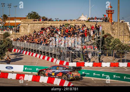 Porto, Portogallo. 12th maggio, 2023. 06 SORDO Dani (spa), CARRERA Candido (spa), Hyundai Shell Mobis World Rally Team, Hyundai i20 Coupé WRC, azione durante il Rally Portogallo 2023, 5th° round del WRC World Rally Championship 2023, dal 11 al 14 maggio 2023 a Porto, Portogallo - Foto Paulo Maria/DPPI Credit: DPPI Media/Alamy Live News Foto Stock