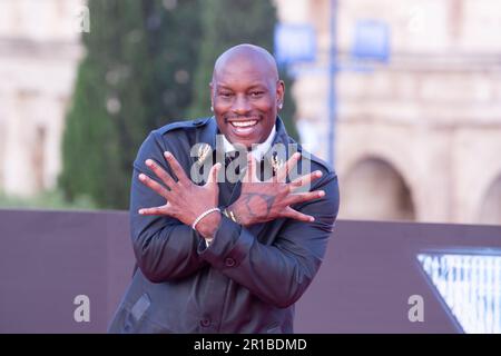 Roma, Italia. 12th maggio, 2023. Tyrese Gibson partecipa alla prima del film 'Fast X' di fronte al Colosseo a Roma il 12 maggio 2023 (Foto di Matteo Nardone/Pacific Press) Credit: Pacific Press Media Production Corp./Alamy Live News Foto Stock