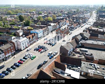 Thame Town in Oxfordshire UK veduta aerea del drone Foto Stock