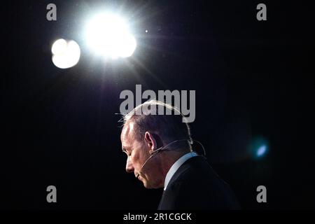 HOUTEN - presidente del partito Kees van der Staaij durante il giorno del partito del PSC. ANP RAMON VAN FLYMEN olanda fuori - belgio fuori Foto Stock