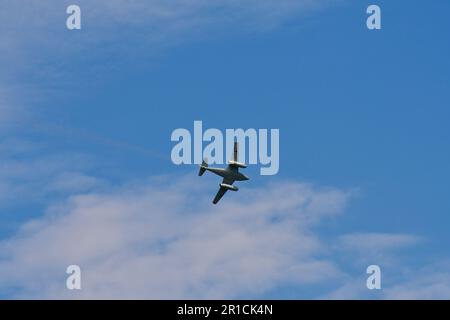 Zeltweg, Austria - 03 settembre 2022: Mostra aerea pubblica in Stiria chiamata Airpower 22, storico Messerschmitt ME-262, il primo jet fighter operativo Foto Stock