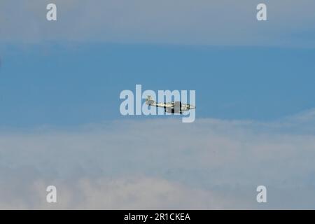 Zeltweg, Austria - 03 settembre 2022: Mostra aerea pubblica in Stiria chiamata Airpower 22, storico Messerschmitt ME-262, il primo jet fighter operativo Foto Stock