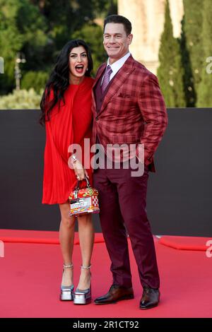 Shay Shariatzadeh e John cena partecipano alla prima del film 'Fast X', il decimo film della saga Fast & Furious, al Colosseo di Roma (Italia), il 12th 2 maggio Foto Stock