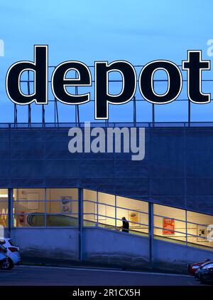 Depot Mantorp, centro commerciale, Mantorp, Svezia. Foto Stock