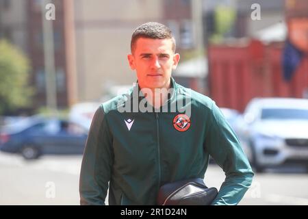 13th maggio 2023; Tannadice Park, Dundee, Scozia: Scottish Premiership Football, Dundee United contro Ross County; Ross Graham di Dundee United arriva a Tannadice Foto Stock