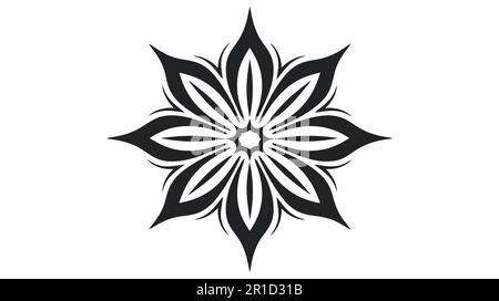 Astratto elegante albero foglia fiore logo icona disegno vettoriale. Illustrazione Vettoriale