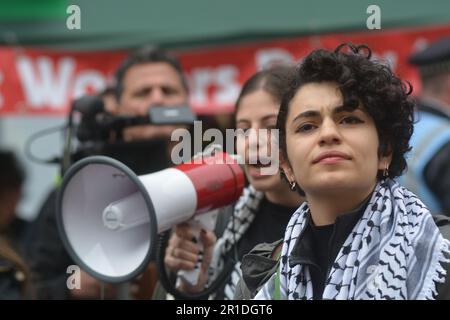 nakba è 75 anni fa quando lo stato di isreal ha sfrattato molti palestinesi arabi dalle loro case ancestrali una politica che non è stata condannata dalle Nazioni Unite Foto Stock