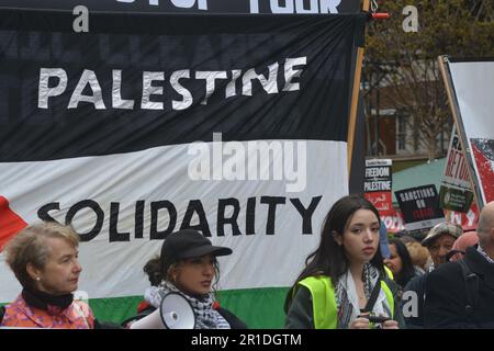 nakba è 75 anni fa quando lo stato di isreal ha sfrattato molti palestinesi arabi dalle loro case ancestrali una politica che non è stata condannata dalle Nazioni Unite Foto Stock