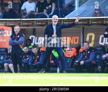 Dundee, Scozia, Regno Unito. 13th maggio 2023; Tannadice Park, Dundee, Scozia: Scottish Premiership Football, Dundee United contro Ross County; Jim Goodwin, manager di Dundee United, invia istruzioni Credit: Action Plus Sports Images/Alamy Live News Foto Stock