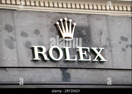 Londra, Regno Unito. 11th maggio, 2023. Un segno di negozio di ROLEX Store, il 07 maggio 2023 a Londra, Inghilterra. Photo by David Niviere/ABACAPRESS.COM Credit: Abaca Press/Alamy Live News Foto Stock