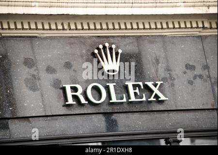 Londra, Regno Unito. 11th maggio, 2023. Un segno di negozio di ROLEX Store, il 07 maggio 2023 a Londra, Inghilterra. Photo by David Niviere/ABACAPRESS.COM Credit: Abaca Press/Alamy Live News Foto Stock