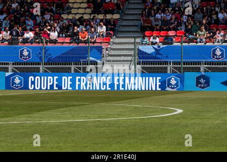 Orleans, Francia. 13th maggio, 2023. Una vista dello stadio davanti alla Coppa delle Donne Francese, finale di calcio tra Olympique Lyonnais e Parigi Saint-Germain il 13 maggio 2023 allo Stade de la Source di Orleans, Francia - Foto Melanie Laurent/A2M Sport Consulting/DPPI Credit: DPPI Media/Alamy Live News Foto Stock