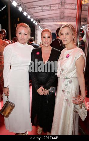 Lisa Maria Potthoff, Anika Decker und Sasha Bühler bei der 73. Verleihung des Deutschen Filmpreises 2023 im Theater am Potsdamer Platz. Berlino, 12.05.2023 Foto Stock