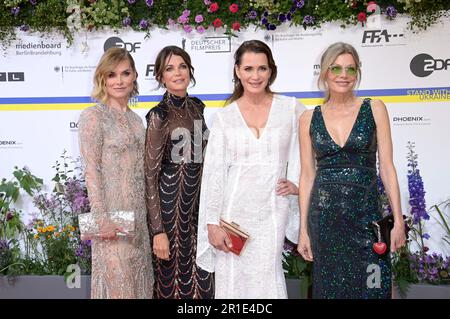 Andrea Lüdke, Gerit Kling, Anja Kling und Ursula Karven bei der 73. Verleihung des Deutschen Filmpreises 2023 im Theater am Potsdamer Platz. Berlino, 12.05.2023 Foto Stock