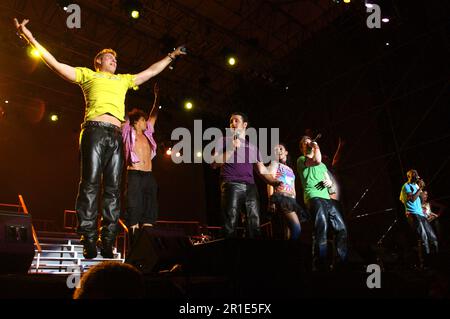 Brescia Italia 2005-06-17 : Blu durante il concerto allo Stadio Invernici Foto Stock