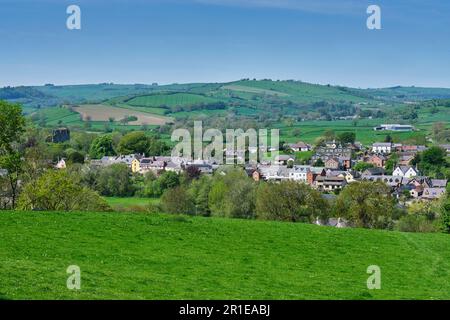 Clun si annida nella Clun Valley, Clun, Shropshire Foto Stock