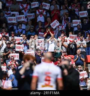 St Helens, Inghilterra - 13th maggio 2023 - Rugby League Betfred Super League Round 12, St. Helens vs Salford Red Devils al Totally Wicked Stadium, St Helens, Regno Unito Foto Stock