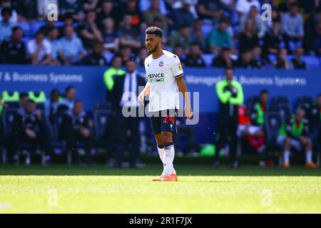 Università di Bolton Stadium, Bolton, Inghilterra - 13th maggio 2023 Elias Kachunga (24) di Bolton Wanderers - durante il gioco Bolton Wanderers v Barnsley, Sky Bet League One, 2022/23, Università di Bolton Stadium, Bolton, Inghilterra - 13th maggio 2023 Credit: Arthur Haigh/WhiteRosePhotos/Alamy Live News Foto Stock