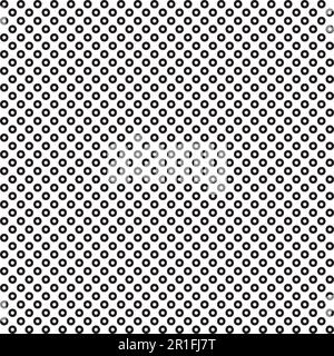 ripetizione cerchio nero cerchio bianco all'interno senza giunture Illustrazione Vettoriale