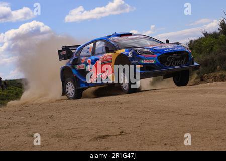 OTT Tanak (Est) Martin Jarveoja (Est) del Team M-Sport Ford World Rally Team, Ford Puma Rally1 Hybrid, 13 maggio 2023 a Vieira do Minho, Portogallo. Foto Stock