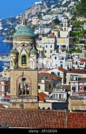 Amalfi in provincia di Salerno, Campania, Italia Foto Stock