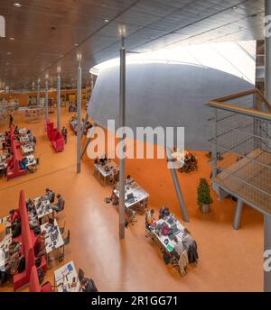 Delft, Paesi Bassi - Biblioteca per l'Università tecnica di Delft di Mecanoo Foto Stock