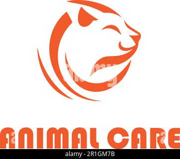 Presentazione del nostro modello di logo per la cura degli animali - il logo perfetto per i servizi di cura degli animali domestici, i rifugi per gli animali e le cliniche veterinarie. Illustrazione Vettoriale