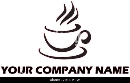 Il logo Coffee Cup è un design versatile e accattivante che rappresenta l'essenza del caffè e l'esperienza accogliente di gustare una tazza di yo Illustrazione Vettoriale