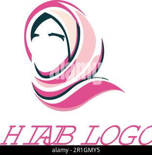 Presentazione del modello di logo di alta qualità Hijab per le donne! Questo modello con logo è caratterizzato da un design bello e moderno, perfetto per qualsiasi attività o Illustrazione Vettoriale