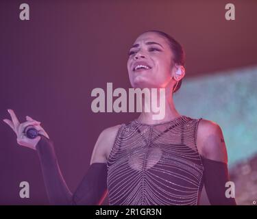 Milano, Italia. 13th maggio, 2023. Elodie durante Paola & Chiara - per sempre, concerto di musica della cantante italiana a Milano, Italia, Maggio 13 2023 Credit: Independent Photo Agency/Alamy Live News Foto Stock