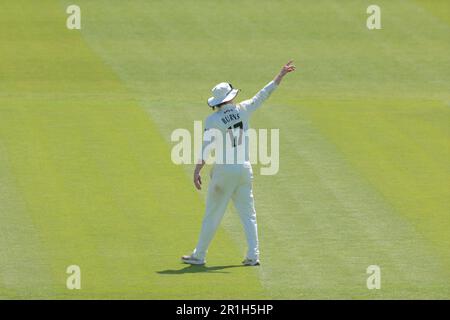 Londra, Regno Unito. 14th maggio, 2023. Londra, Regno Unito. 14 maggio, 2023. Londra, Regno Unito. Rory Burns di Surrey mentre Surrey prende il Middlesex nel campionato della contea al Kia Oval, giorno quattro. David Rowe/Alamy Live News Credit: David Rowe/Alamy Live News Foto Stock