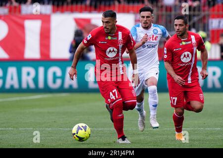 Monza, Italia. 14th maggio, 2023. Dany Mota (AC Monza) durante il campionato italiano Serie Una partita di calcio tra AC Monza e SSC Napoli il 14 maggio 2023 allo stadio U-Power di Monza - Credit: Luca Rossini/e-Mage/Alamy Live News Credit: Luca Rossini/e-Mage/Alamy Live News Foto Stock