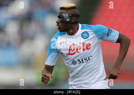 Monza, Italia. 14th maggio, 2023. Victor Osimhen di SSC Napoli durante la Serie A match all'U-Power Stadium di Monza. Il credito di immagine dovrebbe essere: Jonathan Moskrop/Sportimage Credit: Sportimage Ltd/Alamy Live News Foto Stock