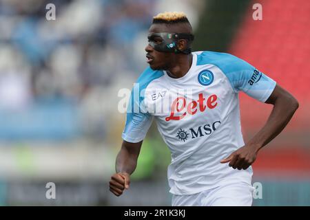 Monza, Italia. 14th maggio, 2023. Victor Osimhen di SSC Napoli durante la Serie A match all'U-Power Stadium di Monza. Il credito di immagine dovrebbe essere: Jonathan Moskrop/Sportimage Credit: Sportimage Ltd/Alamy Live News Foto Stock