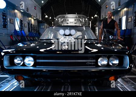 Fast X (noto anche come Fast & Furious 10) è un film d'azione statunitense del 2023 diretto da Louis Leterrier da una sceneggiatura di Dan Mazeau e Justin Lin, e da una storia di Mazeau, Lin e Zach Dean. Questa fotografia è solo per uso editoriale ed è copyright della società cinematografica e/o del fotografo assegnato dalla società cinematografica o di produzione e può essere riprodotta solo da pubblicazioni in concomitanza con la promozione del film di cui sopra. È richiesto un credito obbligatorio alla società cinematografica. Il fotografo deve essere accreditato anche quando è noto. Foto Stock