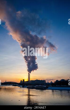 chimeys al lavoro Foto Stock