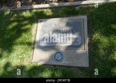 Los Angeles, California, USA 12th Maggio 2023 imprenditore/Studio Executive Lew Wasserman grave a Canaan Family Estates a Hillside Memorial Park il 12 Maggio 2023 a Culver City, Los Angeles, California, USA. Foto di Barry King/Alamy Stock Photo Foto Stock