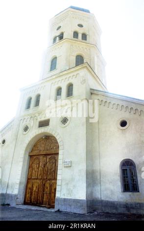 Contea di Tulcea, Romania, 2000. Vista esterna del Monastero di Cocos Cristiano Ortodosso. Foto Stock