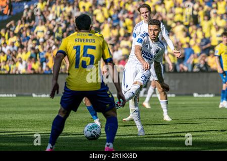 Broendby, Danimarca. 14th maggio, 2023. Jordan Larsson (25) del FC Copenhagen visto durante la Superliga match del 3F tra Broendby IF e FC Copenhagen allo stadio Brondby. (Photo Credit: Gonzales Photo/Alamy Live News Foto Stock