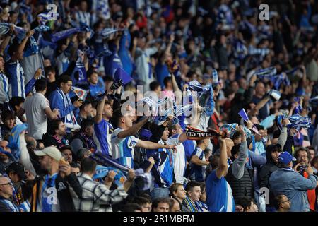 Barcellona, Spagna. 14th maggio, 2023. Espanyol tifosi durante la partita di LaLiga tra RCD Espanyol e FC Barcellona allo stadio RCDE di Barcellona, Spagna. Credit: Christian Bertrand/Alamy Live News Foto Stock